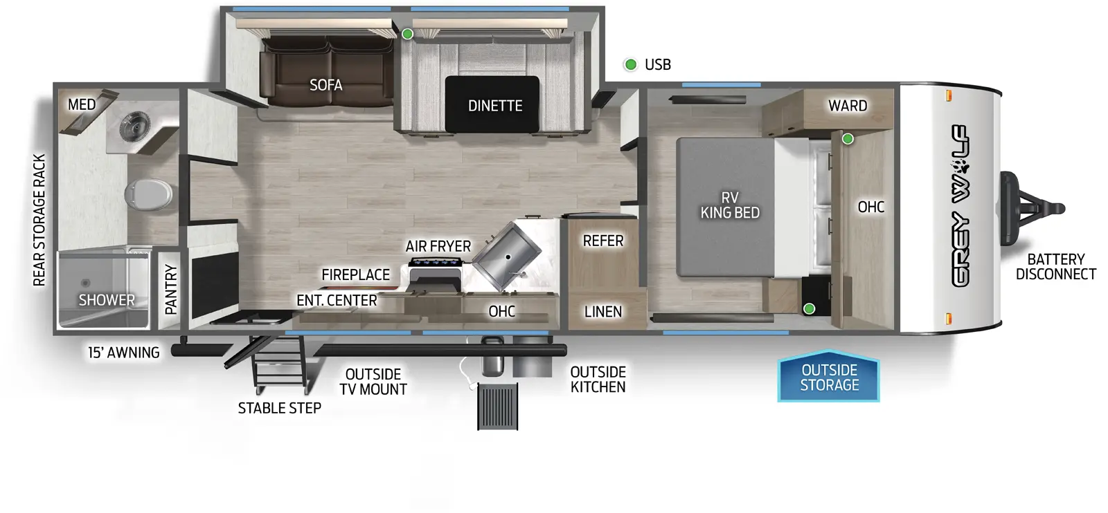Cherokee Black Label 26LKBL Floorplan